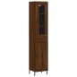 vidaXL Aparador alto madera contrachapada roble marrón 34,5x34x180 cm vidaXL Aparador alto madera contrachapada roble marrón 34,5x34x180 cm