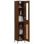 vidaXL Aparador alto madera contrachapada roble marrón 34,5x34x180 cm vidaXL Aparador alto madera contrachapada roble marrón 34,5x34x180 cm