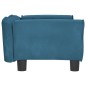 vidaXL Cama para perros de terciopelo azul 70x45x30 cm vidaXL Cama para perros de terciopelo azul 70x45x30 cm