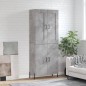 vidaXL Aparador alto madera contrachapada gris hormigón 69,5x34x180 cm vidaXL Aparador alto madera contrachapada gris hormigón 69,5x34x180 cm