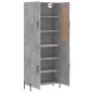 vidaXL Aparador alto madera contrachapada gris hormigón 69,5x34x180 cm vidaXL Aparador alto madera contrachapada gris hormigón 69,5x34x180 cm