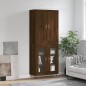vidaXL Aparador alto madera contrachapada marrón roble 69,5x34x180 cm vidaXL Aparador alto madera contrachapada marrón roble 69,5x34x180 cm