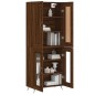 vidaXL Aparador alto madera contrachapada marrón roble 69,5x34x180 cm vidaXL Aparador alto madera contrachapada marrón roble 69,5x34x180 cm