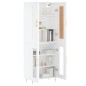 vidaXL Aparador alto madera contrachapada blanco 69,5x34x180 cm vidaXL Aparador alto madera contrachapada blanco 69,5x34x180 cm