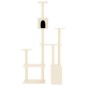vidaXL Rascador para gatos con postes de sisal crema 180 cm vidaXL Rascador para gatos con postes de sisal crema 180 cm