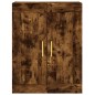 vidaXL Aparador alto madera contrachapada roble ahumado 69,5x34x180 cm
