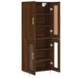 vidaXL Aparador alto madera contrachapada marrón roble 69,5x34x180 cm vidaXL Aparador alto madera contrachapada marrón roble 69,5x34x180 cm