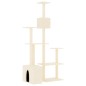 vidaXL Rascador para gatos con postes de sisal crema 180 cm vidaXL Rascador para gatos con postes de sisal crema 180 cm