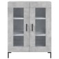 vidaXL Aparador alto madera contrachapada gris hormigón 69,5x34x180 cm vidaXL Aparador alto madera contrachapada gris hormigón 69,5x34x180 cm