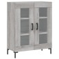 vidaXL Aparador alto madera contrachapada gris sonoma 69,5x34x180 cm vidaXL Aparador alto madera contrachapada gris sonoma 69,5x34x180 cm