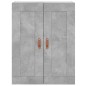 vidaXL Aparador alto madera contrachapada gris hormigón 69,5x34x180 cm vidaXL Aparador alto madera contrachapada gris hormigón 69,5x34x180 cm
