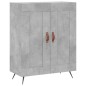 vidaXL Aparador alto madera contrachapada gris hormigón 69,5x34x180 cm vidaXL Aparador alto madera contrachapada gris hormigón 69,5x34x180 cm