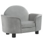 vidaXL Cama para perros de terciopelo gris claro 66x40x45 cm vidaXL Cama para perros de terciopelo gris claro 66x40x45 cm