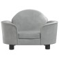 vidaXL Cama para perros de terciopelo gris claro 66x40x45 cm vidaXL Cama para perros de terciopelo gris claro 66x40x45 cm