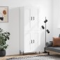 vidaXL Aparador alto madera contrachapada blanco 69,5x34x180 cm vidaXL Aparador alto madera contrachapada blanco 69,5x34x180 cm