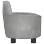 vidaXL Cama para perros de terciopelo gris claro 66x40x45 cm vidaXL Cama para perros de terciopelo gris claro 66x40x45 cm