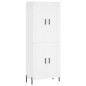vidaXL Aparador alto madera contrachapada blanco 69,5x34x180 cm vidaXL Aparador alto madera contrachapada blanco 69,5x34x180 cm