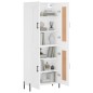 vidaXL Aparador alto madera contrachapada blanco 69,5x34x180 cm vidaXL Aparador alto madera contrachapada blanco 69,5x34x180 cm