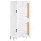 vidaXL Aparador alto madera contrachapada blanco 69,5x34x180 cm vidaXL Aparador alto madera contrachapada blanco 69,5x34x180 cm