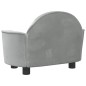vidaXL Cama para perros de terciopelo gris claro 66x40x45 cm vidaXL Cama para perros de terciopelo gris claro 66x40x45 cm