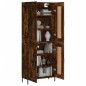 vidaXL Aparador alto madera contrachapada roble ahumado 69,5x34x180 cm vidaXL Aparador alto madera contrachapada roble ahumado 69,5x34x180 cm