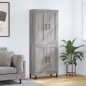 vidaXL Aparador alto madera contrachapada gris sonoma 69,5x34x180 cm vidaXL Aparador alto madera contrachapada gris sonoma 69,5x34x180 cm