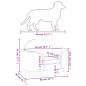 vidaXL Cama para perros de terciopelo gris claro 66x40x45 cm vidaXL Cama para perros de terciopelo gris claro 66x40x45 cm