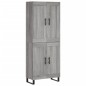 vidaXL Aparador alto madera contrachapada gris sonoma 69,5x34x180 cm vidaXL Aparador alto madera contrachapada gris sonoma 69,5x34x180 cm