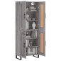 vidaXL Aparador alto madera contrachapada gris sonoma 69,5x34x180 cm vidaXL Aparador alto madera contrachapada gris sonoma 69,5x34x180 cm