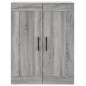 vidaXL Aparador alto madera contrachapada gris sonoma 69,5x34x180 cm vidaXL Aparador alto madera contrachapada gris sonoma 69,5x34x180 cm