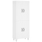 vidaXL Aparador alto madera contrachapada blanco 69,5x34x180 cm vidaXL Aparador alto madera contrachapada blanco 69,5x34x180 cm