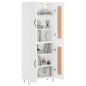 vidaXL Aparador alto madera contrachapada blanco 69,5x34x180 cm vidaXL Aparador alto madera contrachapada blanco 69,5x34x180 cm