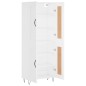 vidaXL Aparador alto madera contrachapada blanco 69,5x34x180 cm vidaXL Aparador alto madera contrachapada blanco 69,5x34x180 cm