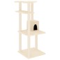 vidaXL Rascador para gatos con postes de sisal color crema 123 cm vidaXL Rascador para gatos con postes de sisal color crema 123 cm