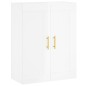 vidaXL Aparador alto madera contrachapada blanco brillo 69,5x34x180 cm vidaXL Aparador alto madera contrachapada blanco brillo 69,5x34x180 cm