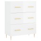 vidaXL Aparador alto madera contrachapada blanco brillo 69,5x34x180 cm vidaXL Aparador alto madera contrachapada blanco brillo 69,5x34x180 cm