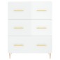 vidaXL Aparador alto madera contrachapada blanco brillo 69,5x34x180 cm vidaXL Aparador alto madera contrachapada blanco brillo 69,5x34x180 cm