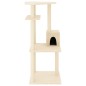 vidaXL Rascador para gatos con postes de sisal color crema 123 cm vidaXL Rascador para gatos con postes de sisal color crema 123 cm