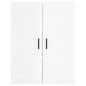 vidaXL Aparador alto madera contrachapada blanco brillo 69,5x34x180 cm vidaXL Aparador alto madera contrachapada blanco brillo 69,5x34x180 cm