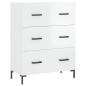 vidaXL Aparador alto madera contrachapada blanco brillo 69,5x34x180 cm vidaXL Aparador alto madera contrachapada blanco brillo 69,5x34x180 cm