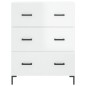vidaXL Aparador alto madera contrachapada blanco brillo 69,5x34x180 cm vidaXL Aparador alto madera contrachapada blanco brillo 69,5x34x180 cm