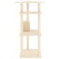 vidaXL Rascador para gatos con postes de sisal color crema 123 cm vidaXL Rascador para gatos con postes de sisal color crema 123 cm