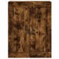 vidaXL Aparador alto madera contrachapada roble ahumado 69,5x34x180 cm