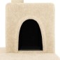 vidaXL Rascador para gatos con postes de sisal color crema 123 cm vidaXL Rascador para gatos con postes de sisal color crema 123 cm