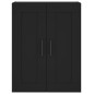 vidaXL Aparador alto madera contrachapada negro 69,5x34x180 cm vidaXL Aparador alto madera contrachapada negro 69,5x34x180 cm