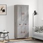 vidaXL Aparador alto madera contrachapada gris sonoma 69,5x34x180 cm vidaXL Aparador alto madera contrachapada gris sonoma 69,5x34x180 cm