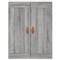 vidaXL Aparador alto madera contrachapada gris sonoma 69,5x34x180 cm vidaXL Aparador alto madera contrachapada gris sonoma 69,5x34x180 cm