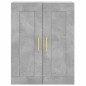 vidaXL Aparador alto madera contrachapada gris hormigón 69,5x34x180 cm