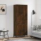 vidaXL Aparador alto madera contrachapada marrón roble 69,5x34x180 cm vidaXL Aparador alto madera contrachapada marrón roble 69,5x34x180 cm