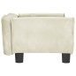 vidaXL Cama para perros de terciopelo crema 70x45x30 cm vidaXL Cama para perros de terciopelo crema 70x45x30 cm